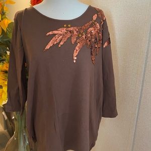 Quacker factory embellish WOMANS top